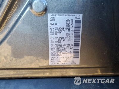 Zdjęcie 12 z 12 samochodu: 2020 NISSAN ROGUE SV VIN:5N1AT2MT3LC818767 - miniatura