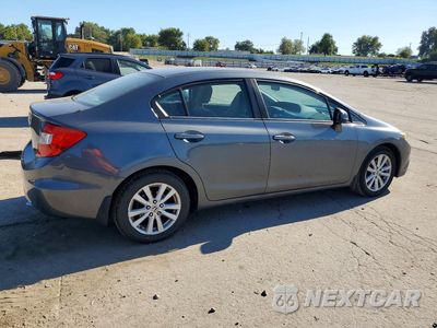 Trzecie zdjęcie samochodu z tyłu: 2012 HONDA CIVIC EX VIN:19XFB2F87CE061399 - miniatura