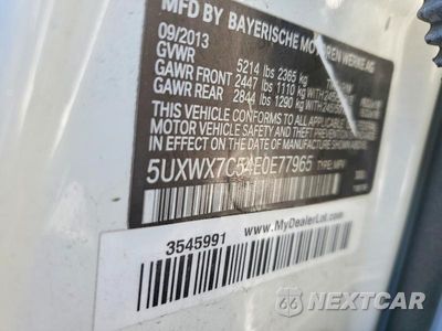 Zdjęcie 13 z 13 samochodu: 2014 BMW X3 XDRIVE35I VIN:5UXWX7C54E0E77965 - miniatura
