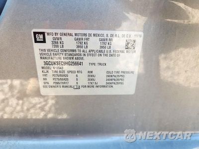 Zdjęcie 12 z 12 samochodu: 2017 CHEVROLET SILVERADO K1500 LTZ VIN:3GCUKSEC9HG256641 - miniatura