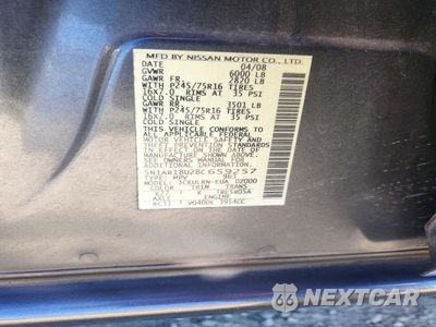 Zdjęcie 13 z 13 samochodu: 2008 NISSAN PATHFINDER S VIN:5N1AR18U28C659257 - miniatura