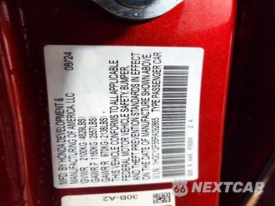 Zdjęcie 12 z 12 samochodu: 2024 HONDA ACCORD HYBRID SPORT VIN:1HGCY2F55RA092865 - miniatura