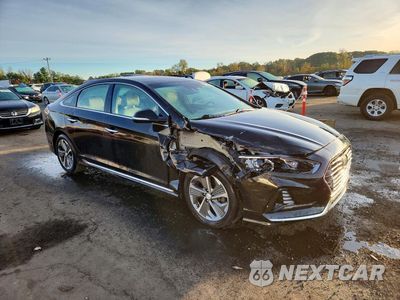 Czwarte zdjęcie samochodu z boku: 2019 HYUNDAI SONATA PLUG-IN HYBRID LIMITED VIN:KMHE54L29KA094027 - miniatura
