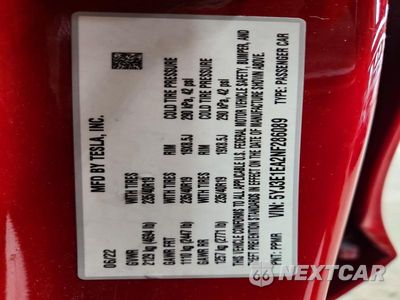 Zdjęcie 12 z 12 samochodu: 2022 TESLA MODEL 3 VIN:5YJ3E1EA2NF286089 - miniatura