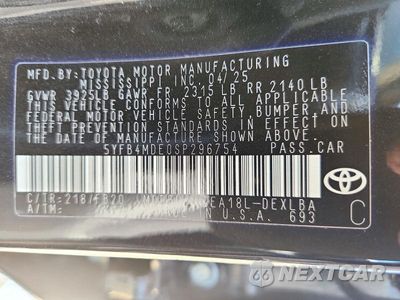 Zdjęcie 13 z 13 samochodu: 2025 TOYOTA COROLLA LE VIN:5YFB4MDE0SP296754 - miniatura