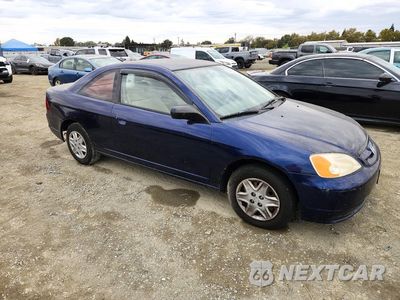 Czwarte zdjęcie samochodu z boku: 2003 HONDA CIVIC LX VIN:1HGEM22533L001100 - miniatura