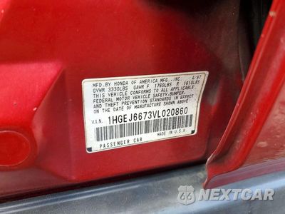 Zdjęcie 13 z 13 samochodu: 1997 HONDA CIVIC LX VIN:1HGEJ6673VL020860 - miniatura