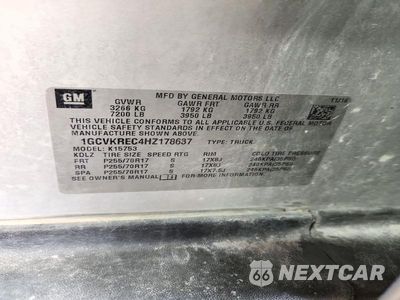 Zdjęcie 13 z 13 samochodu: 2017 CHEVROLET SILVERADO K1500 LT VIN:1GCVKREC4HZ178637 - miniatura