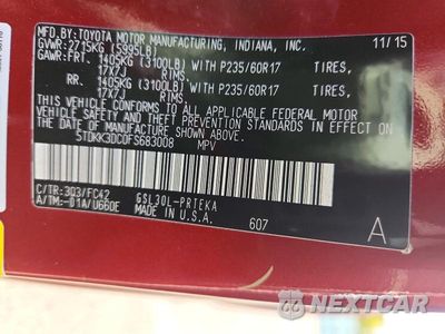 Zdjęcie 14 z 14 samochodu: 2015 TOYOTA SIENNA LE VIN:5TDKK3DC0FS683008 - miniatura