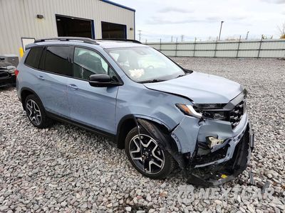 Czwarte zdjęcie samochodu z boku: 2022 HONDA PASSPORT ELITE VIN:5FNYF8H05NB001206 - miniatura