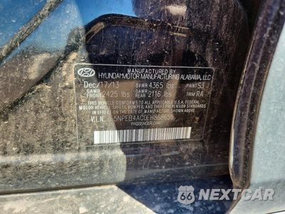 Zdjęcie 13 z 13 samochodu: 2014 HYUNDAI SONATA GLS VIN:5NPEB4AC0EH868655 - miniatura