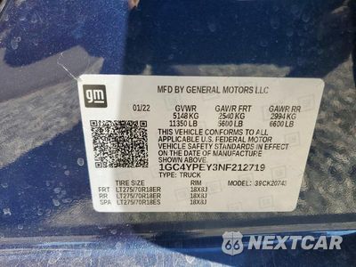 Zdjęcie 12 z 12 samochodu: 2022 CHEVROLET SILVERADO K2500 HEAVY DUTY LTZ VIN:1GC4YPEY3NF212719 - miniatura