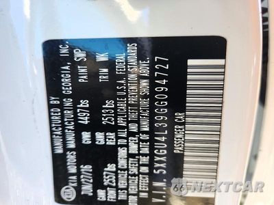 Zdjęcie 12 z 12 samochodu: 2016 KIA OPTIMA EX VIN:5XXGU4L39GG094727 - miniatura