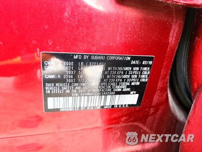 Zdjęcie 13 z 13 samochodu: 2019 SUBARU ASCENT PREMIUM VIN:4S4WMAHD0K3460980 - miniatura