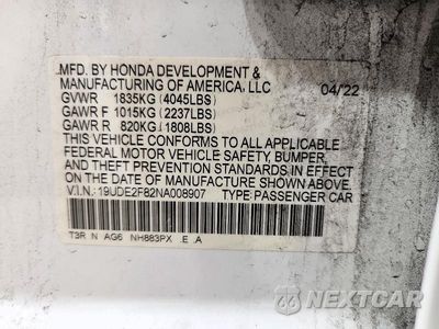 Zdjęcie 13 z 13 samochodu: 2022 ACURA ILX PREMIUM A-SPEC VIN:19UDE2F82NA008907 - miniatura