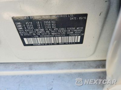 Zdjęcie 13 z 13 samochodu: 2015 SUBARU LEGACY 2.5I PREMIUM VIN:4S3BNBD60F3066320 - miniatura