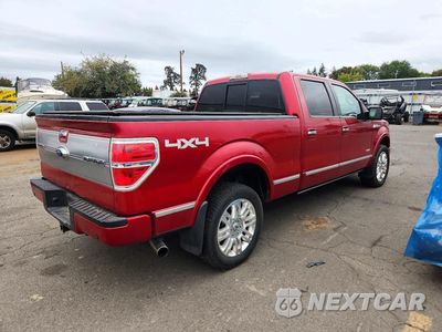 Trzecie zdjęcie samochodu z tyłu: 2012 FORD F150 SUPERCREW VIN:1FTFW1ET0CFA87028 - miniatura
