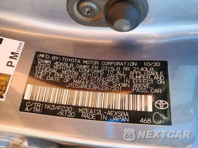 Zdjęcie 12 z 12 samochodu: 2021 TOYOTA COROLLA SE VIN:JTDS4MCE8MJ067201 - miniatura