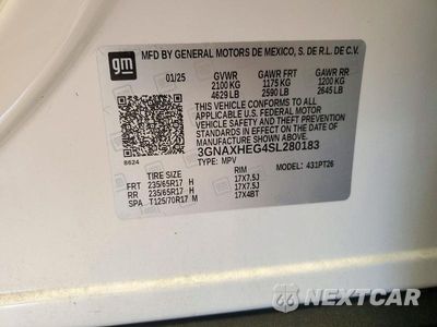 Zdjęcie 14 z 14 samochodu: 2025 CHEVROLET EQUINOX LT VIN:3GNAXHEG4SL280183 - miniatura
