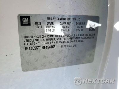 Zdjęcie 12 z 12 samochodu: 2017 CHEVROLET MALIBU LT VIN:1G1ZE5ST1HF154165 - miniatura