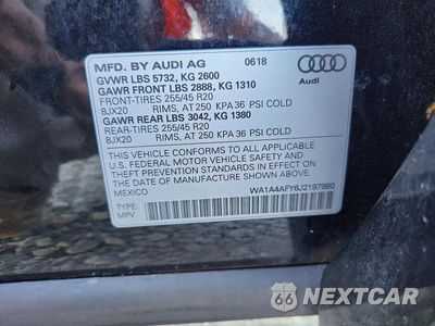 Zdjęcie 14 z 14 samochodu: 2018 AUDI SQ5 PREMIUM PLUS VIN:WA1A4AFY6J2197980 - miniatura