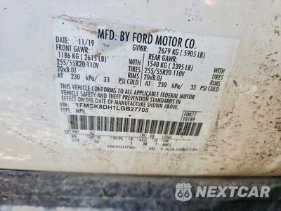 Zdjęcie 13 z 13 samochodu: 2020 FORD EXPLORER XLT VIN:1FMSK8DH1LGB27705 - miniatura