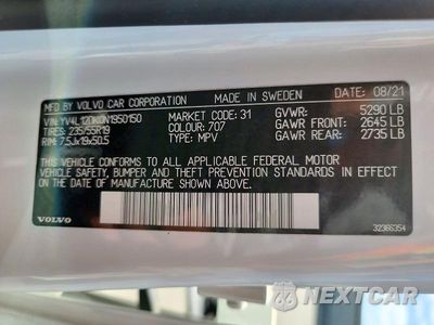 Zdjęcie 13 z 13 samochodu: 2022 VOLVO XC60 B5 MOMENTUM VIN:YV4L12DK0N1950150 - miniatura
