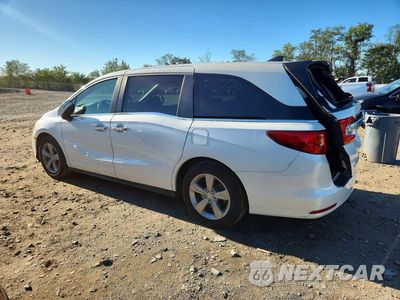 Drugie zdjęcie samochodu z przodu: 2018 HONDA ODYSSEY EXL VIN:5FNRL6H70JB025020 - miniatura