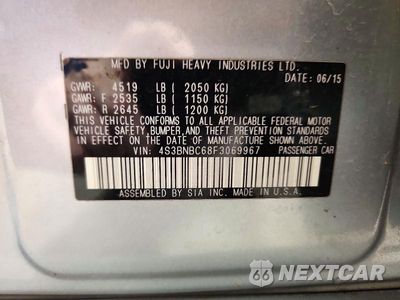 Zdjęcie 13 z 13 samochodu: 2015 SUBARU LEGACY 2.5I PREMIUM VIN:4S3BNBC68F3069967 - miniatura