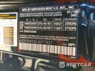 Zdjęcie 13 z 13 samochodu: 2020 MERCEDES-BENZ GLE 450 4MATIC VIN:4JGFB5KEXLA077821 - miniatura
