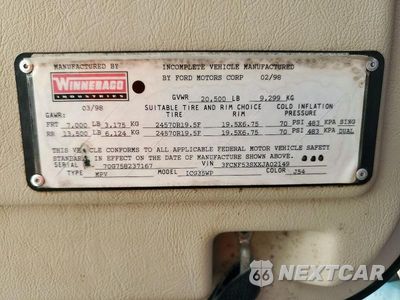 Zdjęcie 10 z 10 samochodu: 1999 SUNCRUISER - RV VIN:3FCNF53SXXJA02149 - miniatura