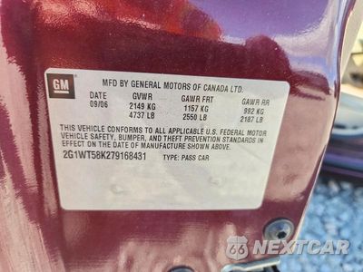 Zdjęcie 12 z 12 samochodu: 2007 CHEVROLET IMPALA LT VIN:2G1WT58K279168431 - miniatura