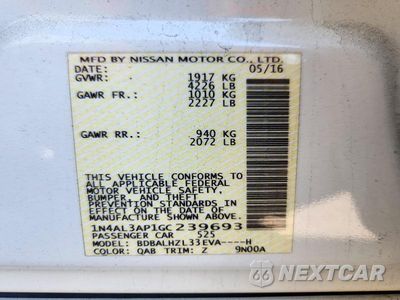 Zdjęcie 13 z 13 samochodu: 2016 NISSAN ALTIMA 2.5 SR VIN:1N4AL3AP1GC239693 - miniatura