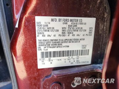 Zdjęcie 13 z 13 samochodu: 2015 FORD F250 SUPER DUTY VIN:1FT7W2BT2FEC11759 - miniatura