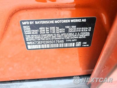 Zdjęcie 14 z 14 samochodu: 2024 BMW X1 XDRIVE28I VIN:WBX73EF03R5017646 - miniatura