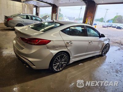 Trzecie zdjęcie samochodu z tyłu: 2018 HYUNDAI ELANTRA SPORT VIN:KMHD04LB3JU703524 - miniatura