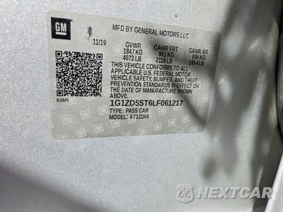 Zdjęcie 12 z 12 samochodu: 2020 CHEVROLET MALIBU LT VIN:1G1ZD5ST6LF061217 - miniatura