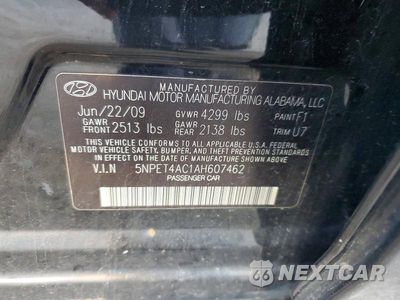 Zdjęcie 12 z 12 samochodu: 2010 HYUNDAI SONATA GLS VIN:5NPET4AC1AH607462 - miniatura