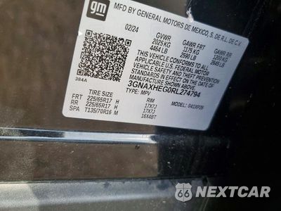 Zdjęcie 12 z 12 samochodu: 2024 CHEVROLET EQUINOX LS VIN:3GNAXHEG0RL274794 - miniatura