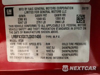 Zdjęcie 13 z 13 samochodu: 2020 BUICK ENVISION PREMIUM VIN:LRBFX3SX7LD031436 - miniatura