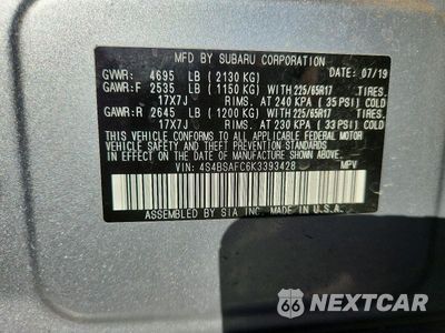 Zdjęcie 13 z 13 samochodu: 2019 SUBARU OUTBACK 2.5I PREMIUM VIN:4S4BSAFC6K3393428 - miniatura