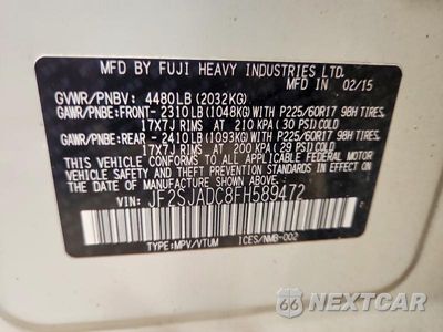 Zdjęcie 12 z 12 samochodu: 2015 SUBARU FORESTER 2.5I PREMIUM VIN:JF2SJADC8FH589472 - miniatura
