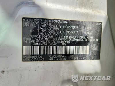 Zdjęcie 14 z 14 samochodu: 2015 TOYOTA RAV4 LE VIN:JTMZFREV2FJ048486 - miniatura
