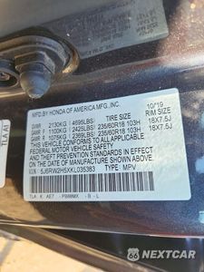 Zdjęcie 12 z 12 samochodu: 2019 HONDA CR-V EX VIN:5J6RW2H5XKL035383 - miniatura