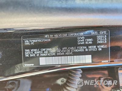 Zdjęcie 12 z 12 samochodu: 2012 VOLVO S60 T6 VIN:YV1902FH5C2134036 - miniatura