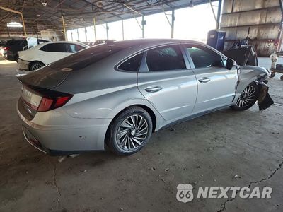 Trzecie zdjęcie samochodu z tyłu: 2023 HYUNDAI SONATA HYBRID SEL VIN:KMHL34JJXPA077901 - miniatura