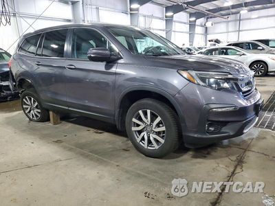 Czwarte zdjęcie samochodu z boku: 2020 HONDA PILOT EXL VIN:5FNYF6H57LB060643 - miniatura