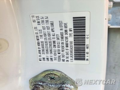 Zdjęcie 13 z 13 samochodu: 2010 HONDA CR-V EX VIN:JHLRE4H55AC007660 - miniatura