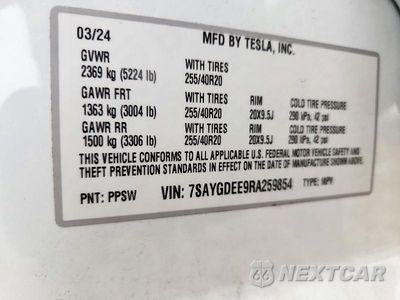 Zdjęcie 13 z 13 samochodu: 2024 TESLA MODEL Y VIN:7SAYGDEE9RA259854 - miniatura