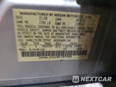 Zdjęcie 13 z 13 samochodu: 2008 NISSAN ALTIMA 3.5 SE VIN:1N4BL21E28C197940 - miniatura